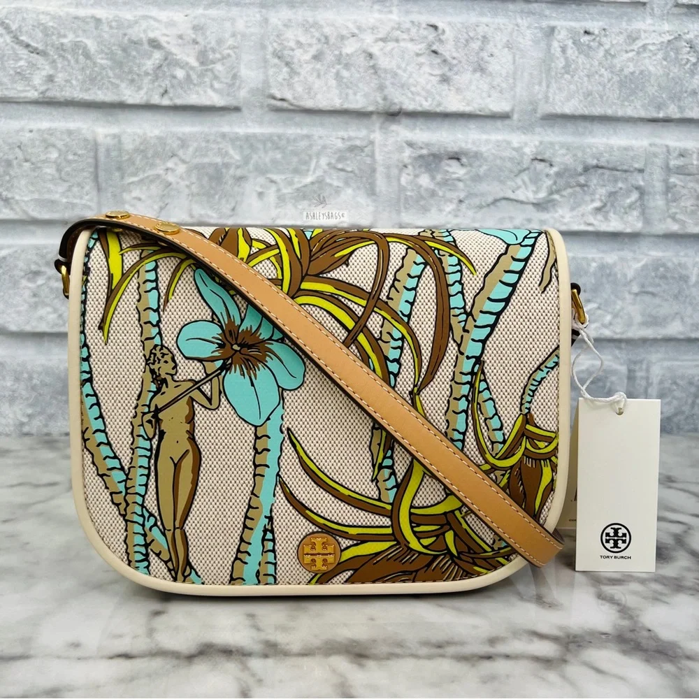 Tory Burch Emerson Printed Canvas Crossbody & Shoulder Bag